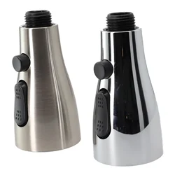 1Pcs Kitchen Pull Out Faucet Sprayer Nozzle 3 Modes Splash-Proof Bubbler ABS Universal 1/2