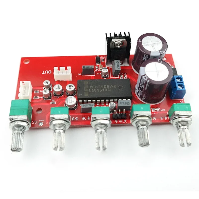 Sunbuck NE5532 LM4610N tone board preamplifier audio adjustment board dual AC12V HIFI amplifier preamplifier board