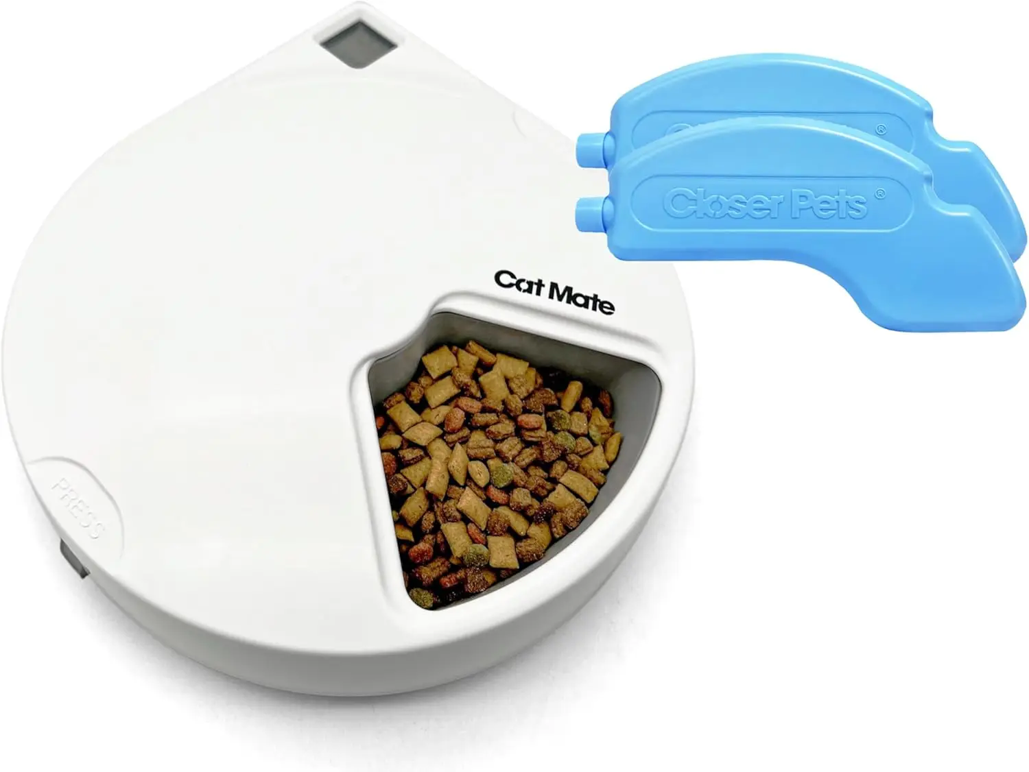 C500 5 Meal Digital Automatic Feeder with Ice Packs for Cats and Small Dogs Say Goodbye To The Hassle of Hand Feeding