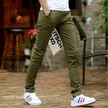 Summer Fashion Streetwear Trend Versatile Straight Casual Pants Men's Solid Patchwork Button Zipper Pockets Thin Slim Trousers