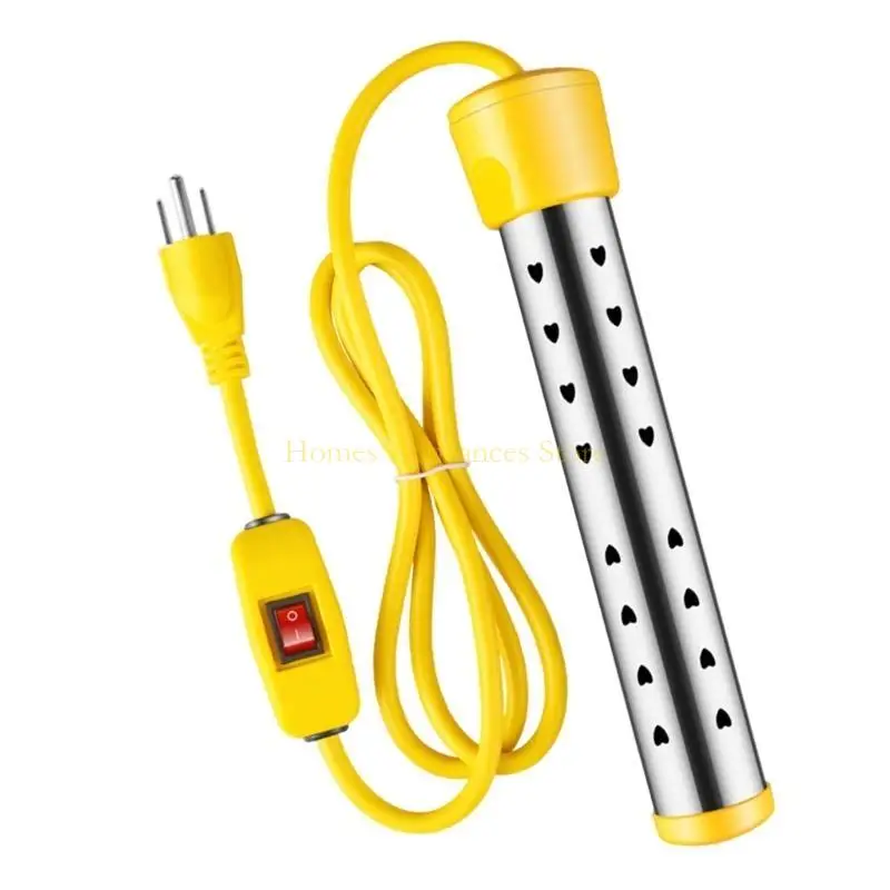 D0AB High Power 1500W Submersibles Aquecedor caçamba aço inoxidável para aquecimento