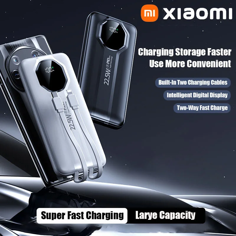 200000mAh Ultra Large Capacity Mobile Power Bank With Built-In Dual Line Ultra Fast Charging Suitable For IPhone And Xiaomi
