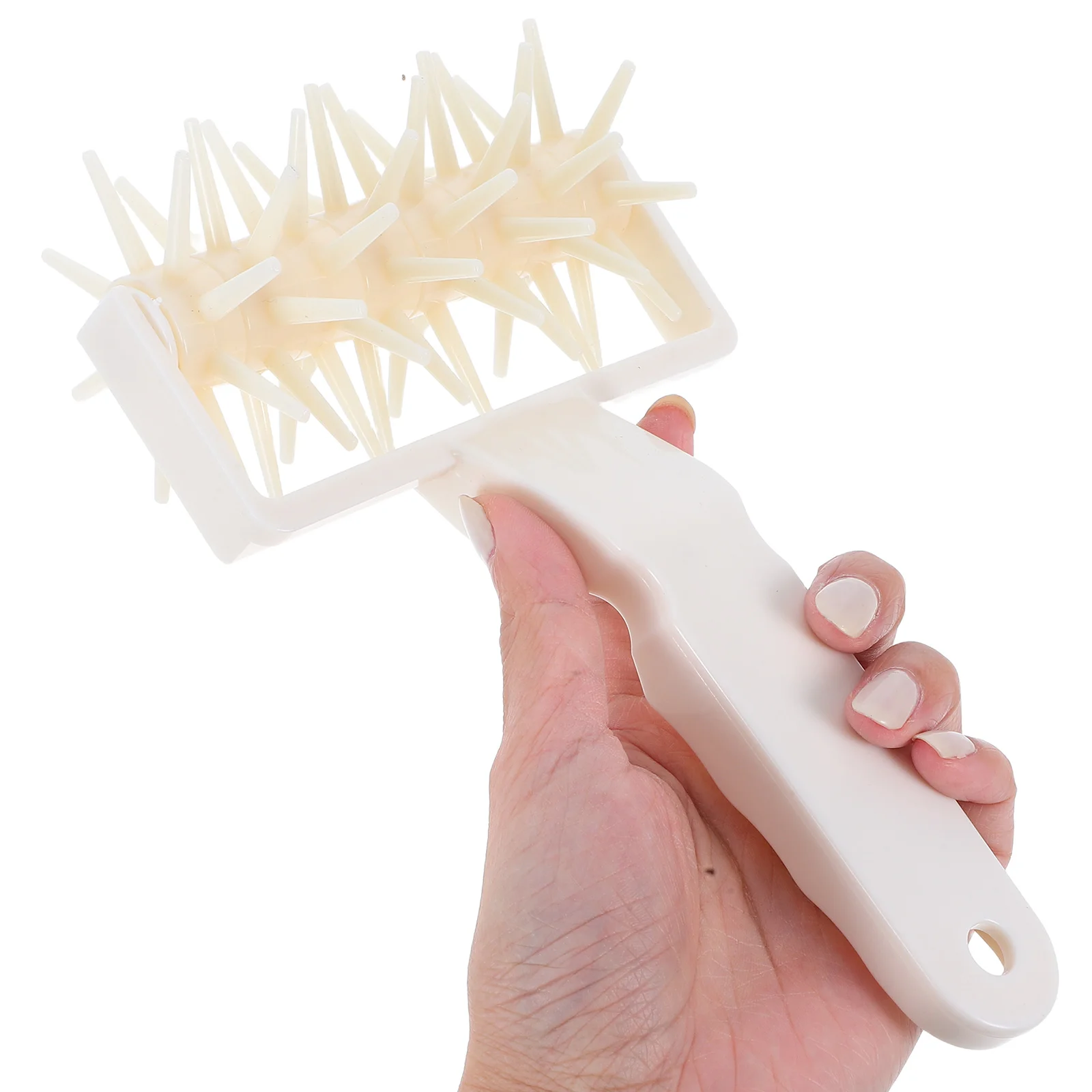 

3 Pcs Baking Tool Set Pizza Dough Roller Hole Puncher Spike Bread Docker Spikes Handheld Plastic Blistering Remover Pin