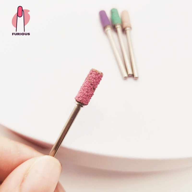 50Pcs 3mm 미니 샌딩 밴드 스테인레스 스틸 네일 드릴 비트 맨드릴 전기 매니큐어 액세서리 도구