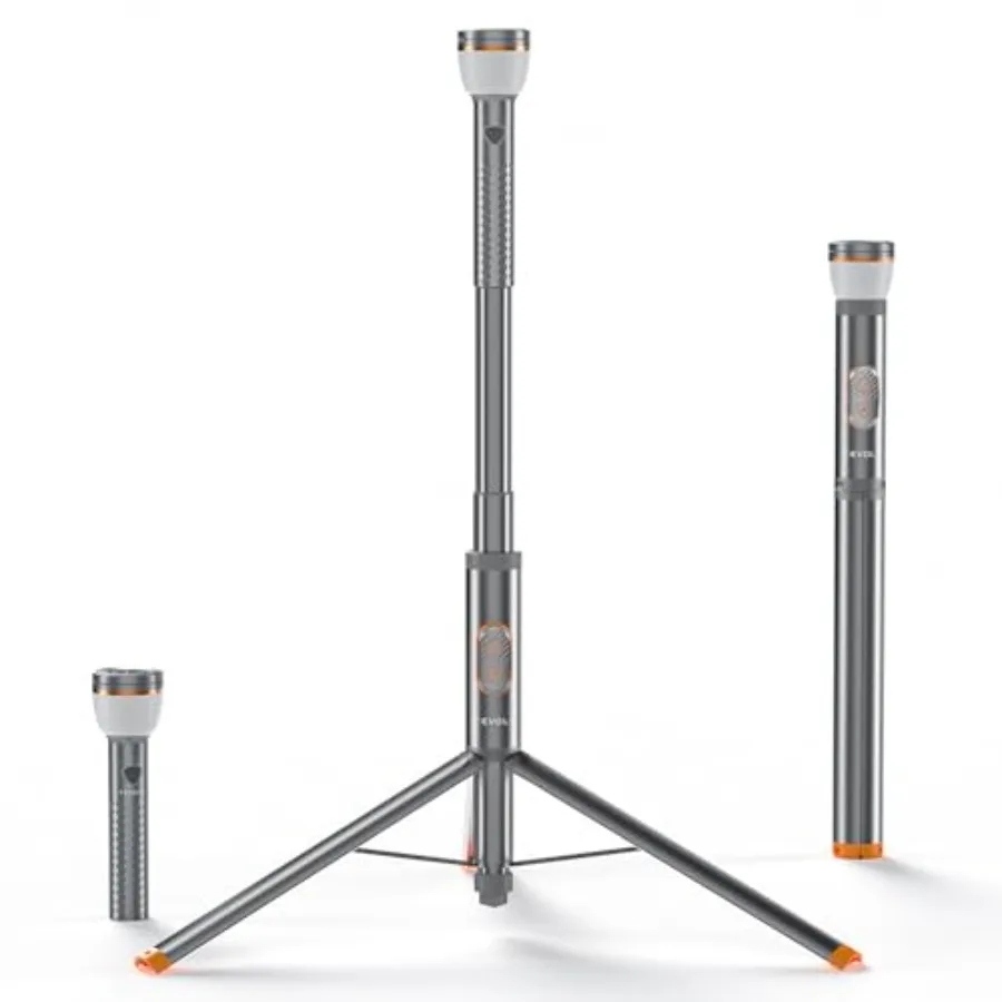 

Telescopic Camping Light Collapsible 800 Lumens IP65 Waterproof Smart Remote Magnetic Base USB Rechargeable Battery Adjustable