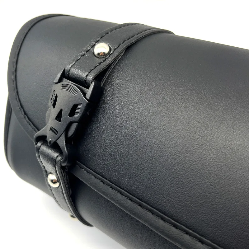 Modification Accessory for Motorcycle Cruiser & E‑Scooter, Universal Vintage Leather Waterproof Front Tool Hanging Pouch
