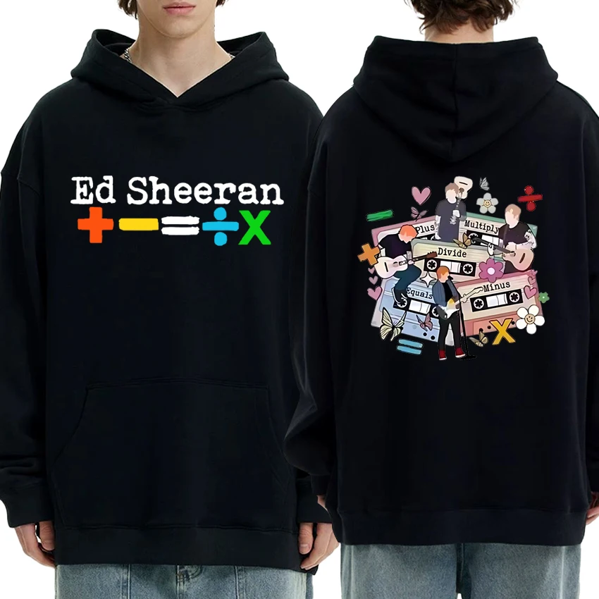 

Hot Singer Ed Sheeran Tour 2025 Double Sided Graphics Hoodie Unisex fashion Y2k Sweatshirt Men women Fleece Long sleeve pullover