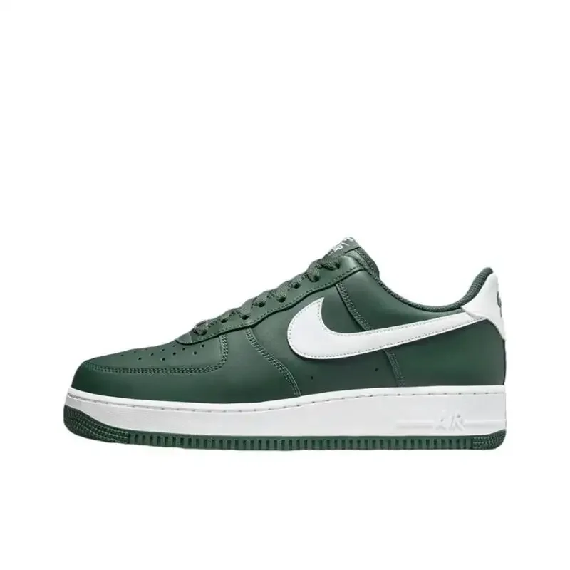 Nike Air Force 1 Shadow Men's and Women'sdark Green White Air Force One Lightweight Retro Fashion Casual Non-slip Wear Shoes