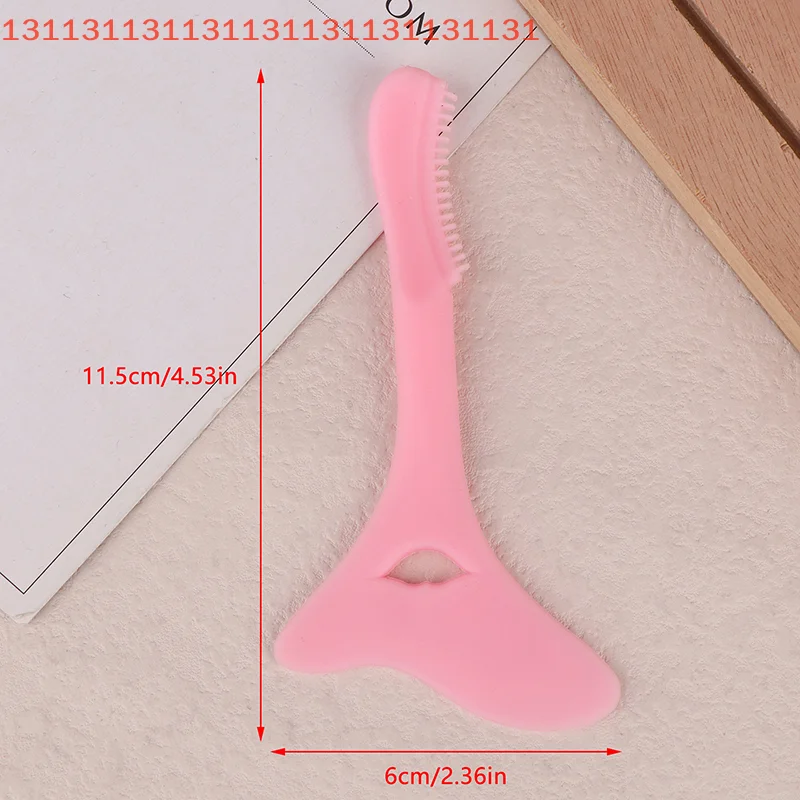 Para puntas de ala precisas, ayuda para dibujar, plantilla de delineador de ojos de silicona multifuncional, asistente de lápiz labial reutilizable, deflector de maquillaje