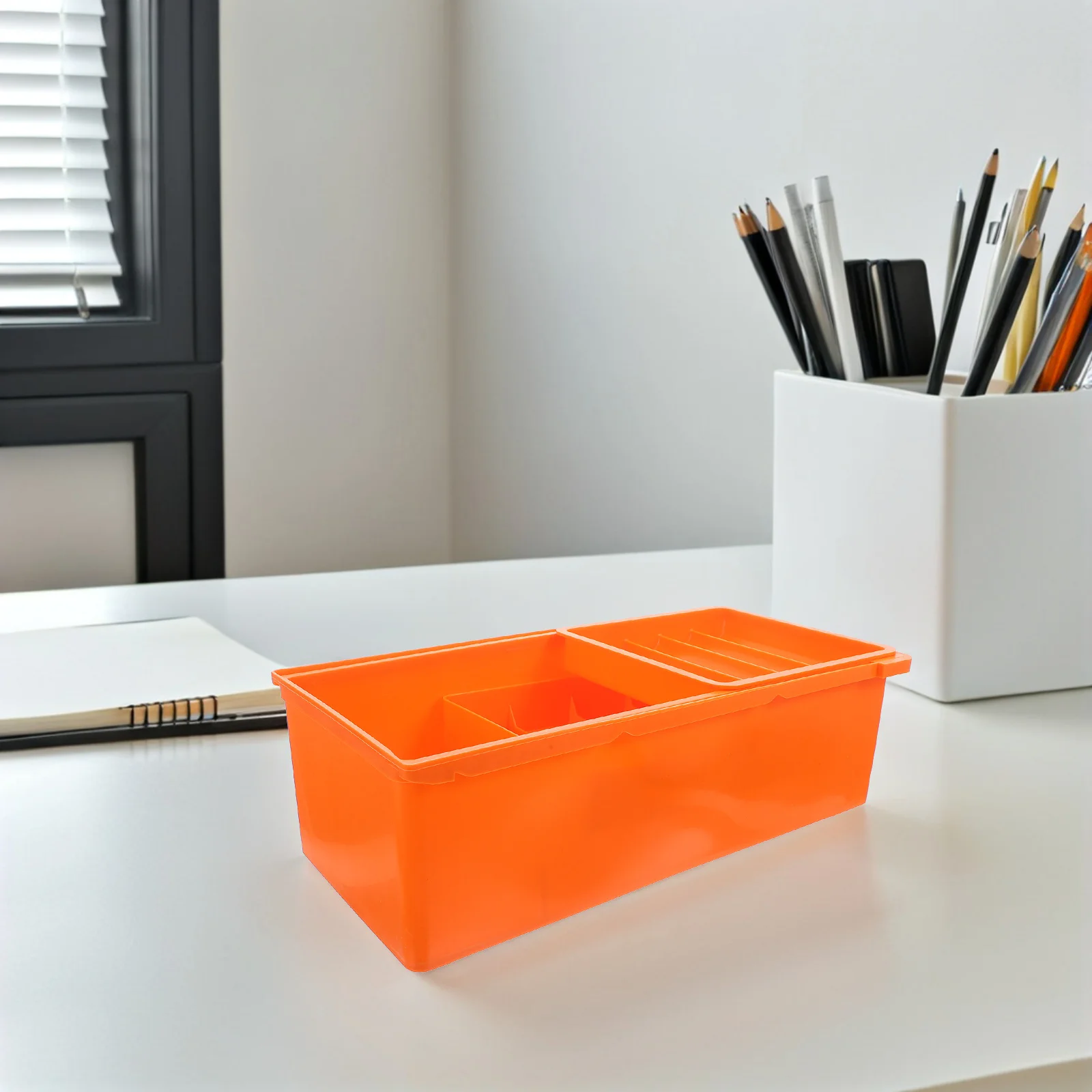 

under Table Storage Box Plastic Organizer Desk Drawer Desktop Tool with Drawers