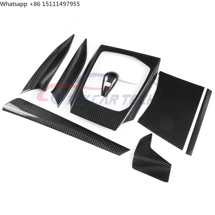 For BW G20 Dashboard Panel Center Console Gear Shift Carbon Fiber Panel Interior Accessories Right Hand Drive