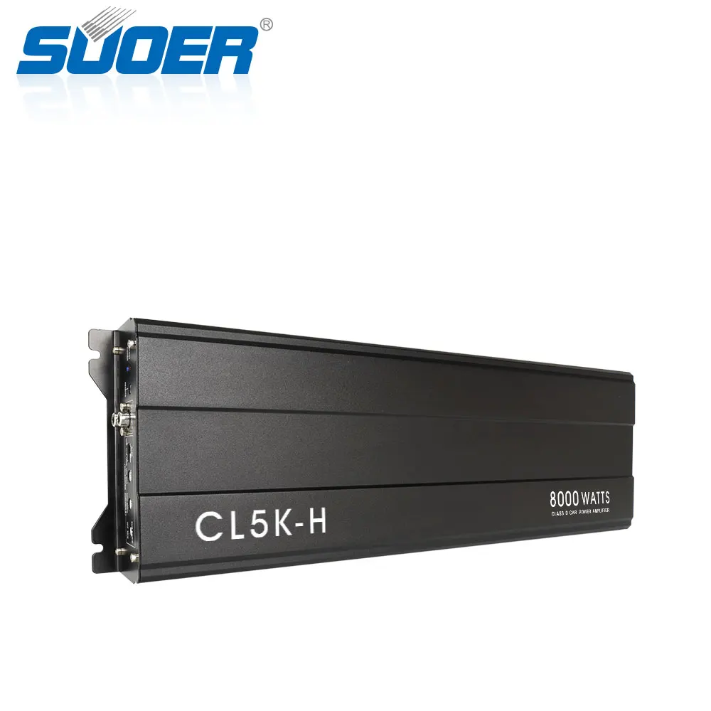 Suoer CL-5K car audio amplifier class d 8000w car amplifier