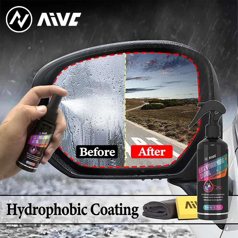 

Car Glass Waterproof Coating Aivc Rearview Mirror Rain Spray Auto Hydrophobic Spray Rain Water Repellent Auto Accessories