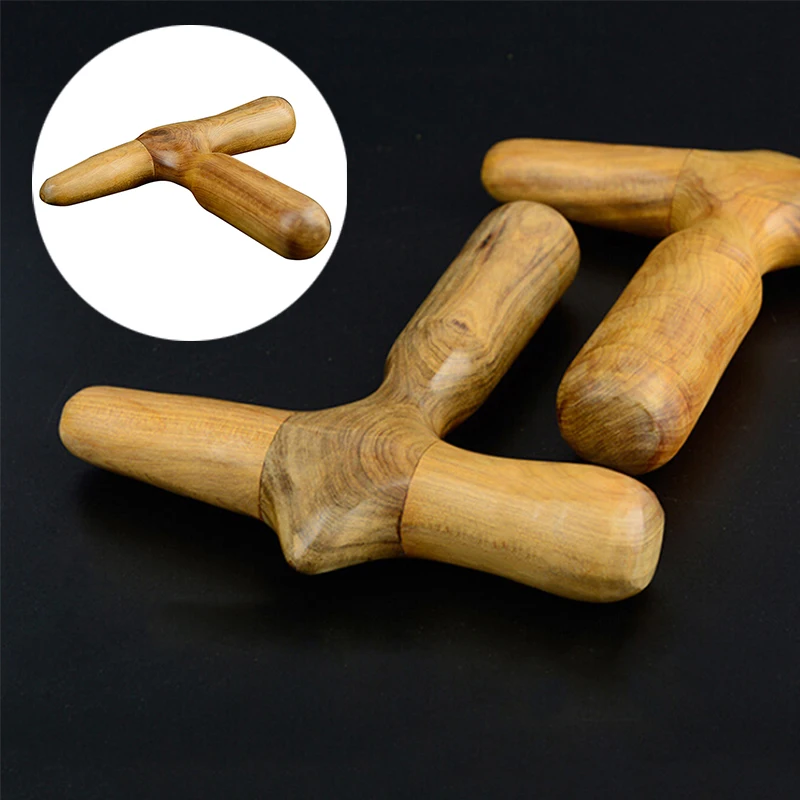 Massage Therapy Health Body Reflexology Relaxation Wood Wooden Stick Tool