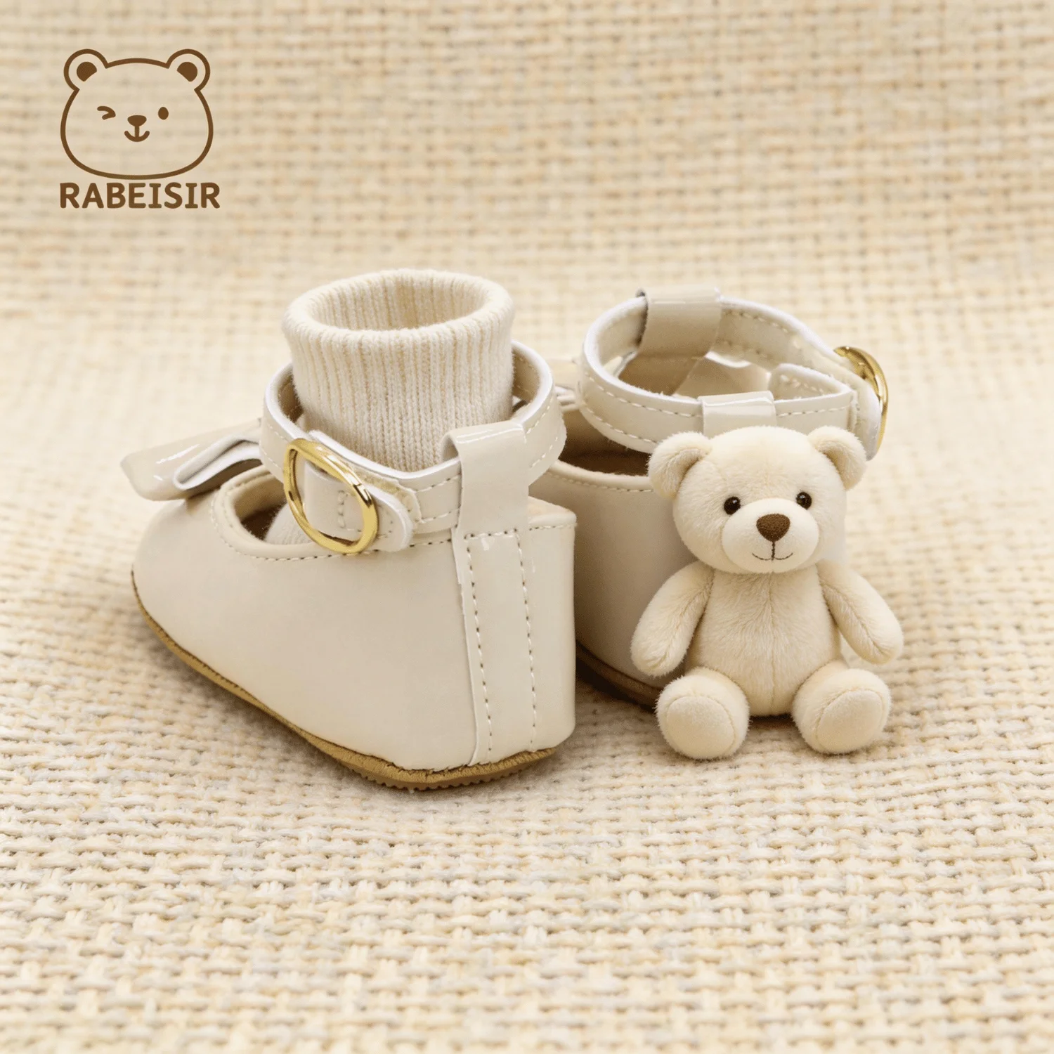 Elegante Mary Jane Schuhe für Babymädchen aus Lackleder mit großer Schleife, T-Riemen-Design, Schnallenriemen und weicher Sohle – ideal als erste Schuhe für Kleinkinder. – Detail 9