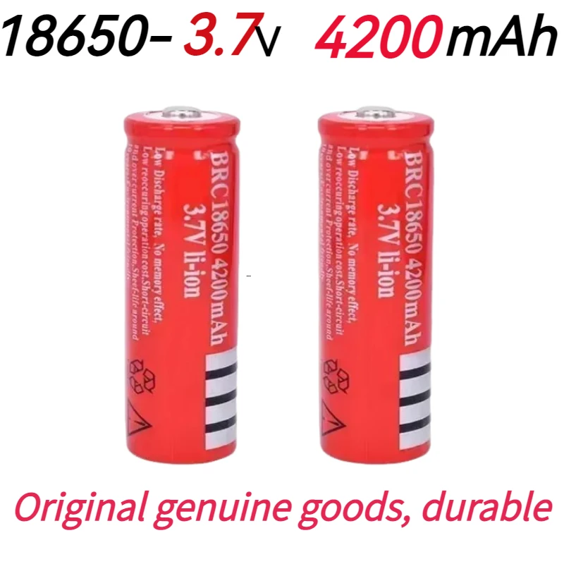 

Original 18650 batterie 3,7V 4200mAh wiederaufladbare liion batterie für Led taschenlampe batery litio batterie + USB Ladegerät