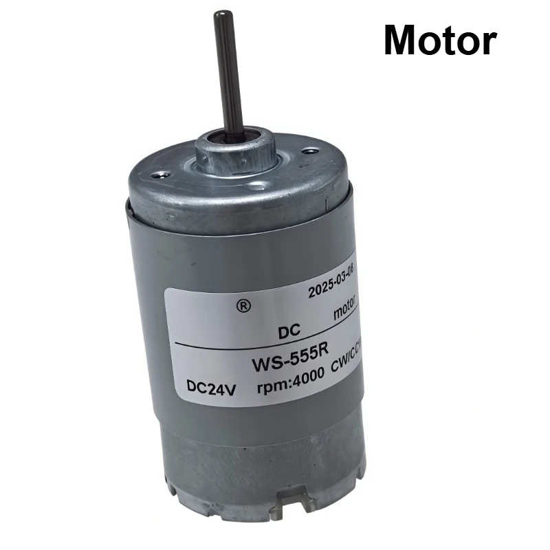 555 DC High-speed Motor Micro Motor 12V/24V Adjustable Speed Positive and Negative Rotation High Torque Diy Silent Motor
