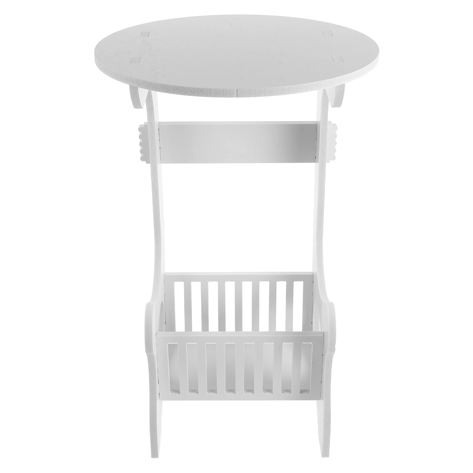 

Small Round Table White Space-Saving Bedside Coffee End Storage niture For Bedroom Living Room Sofa Modern Side Table