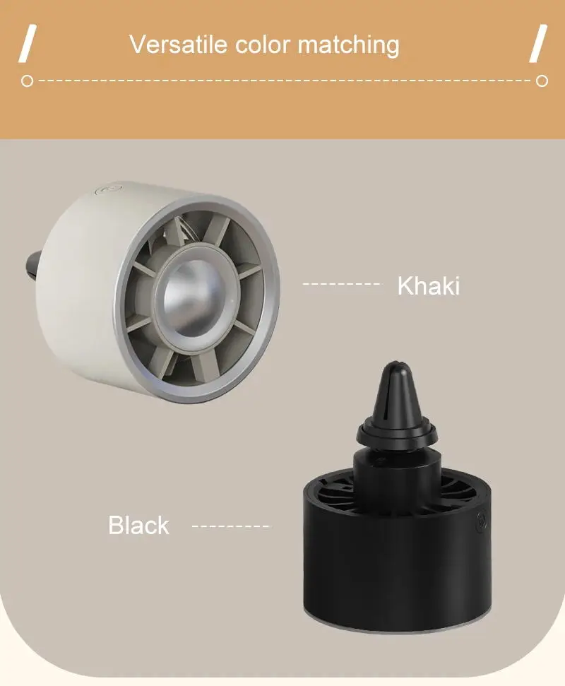 ZHIYU  Car Air Conditioner Fan Gradient Colorful Ambient Light Type-C Port Is Suitable for 99% of Car Air Outlet Mini Fans