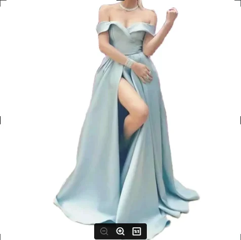 New Plain Pure Satin Formal Evening Dress Sweethear Neck Sleeveless A-Line High Split Floor-Length Wedding Party Dress Prom Dres