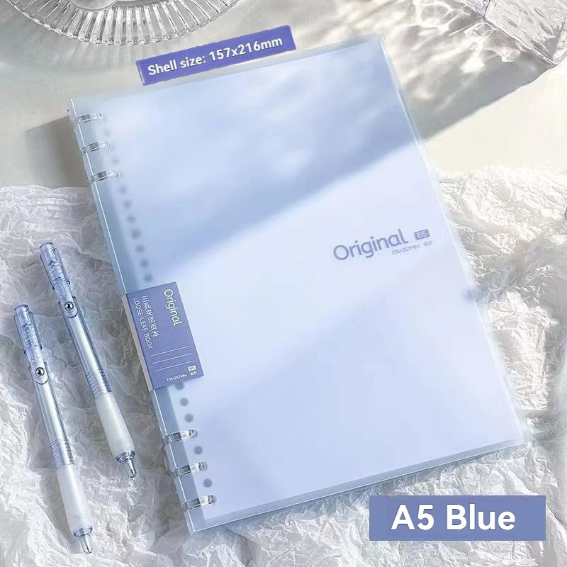1 قطعة A5/B5 38 ورقة ثلاثة حفرة كليب انفصال فضفاض ورقة دفتر مع قيمة جمالية عالية ، دفتر الطالب #5