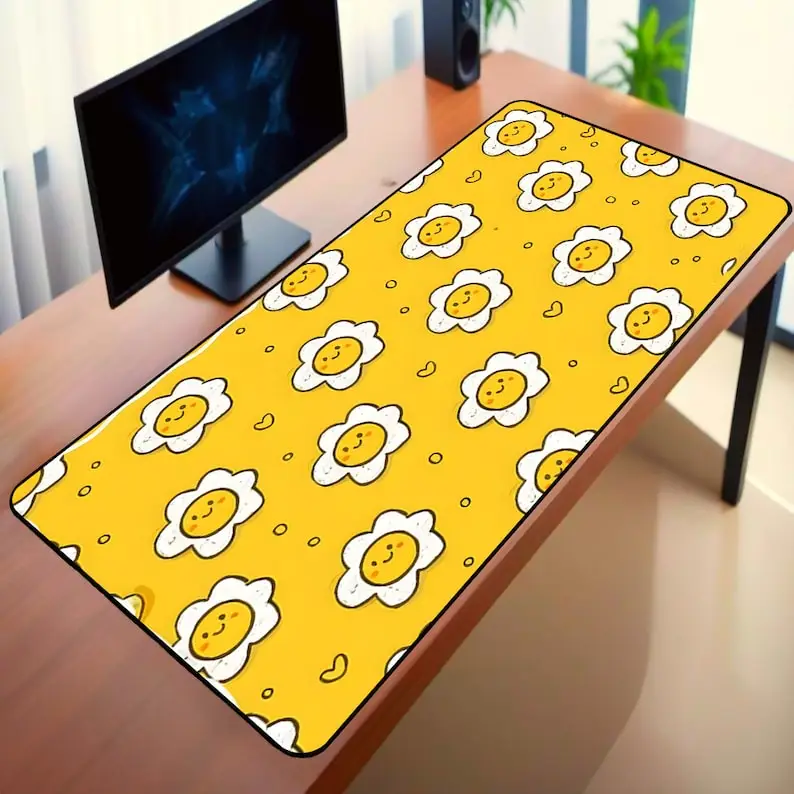 Daisy Art Gaming Mouse Pad, Non-slip and Waterproof Mouse Mat, Minimalist Office Decor Mat, A Perfect Gift for Friends.
