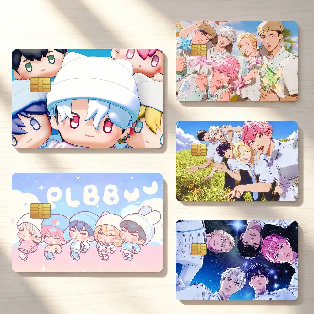 Kpop P-Plave-Boy Music Credit Card Skin Stickers For Bank Bus Metro Cards Waterproof Anti-Scratch Gift 4PCS