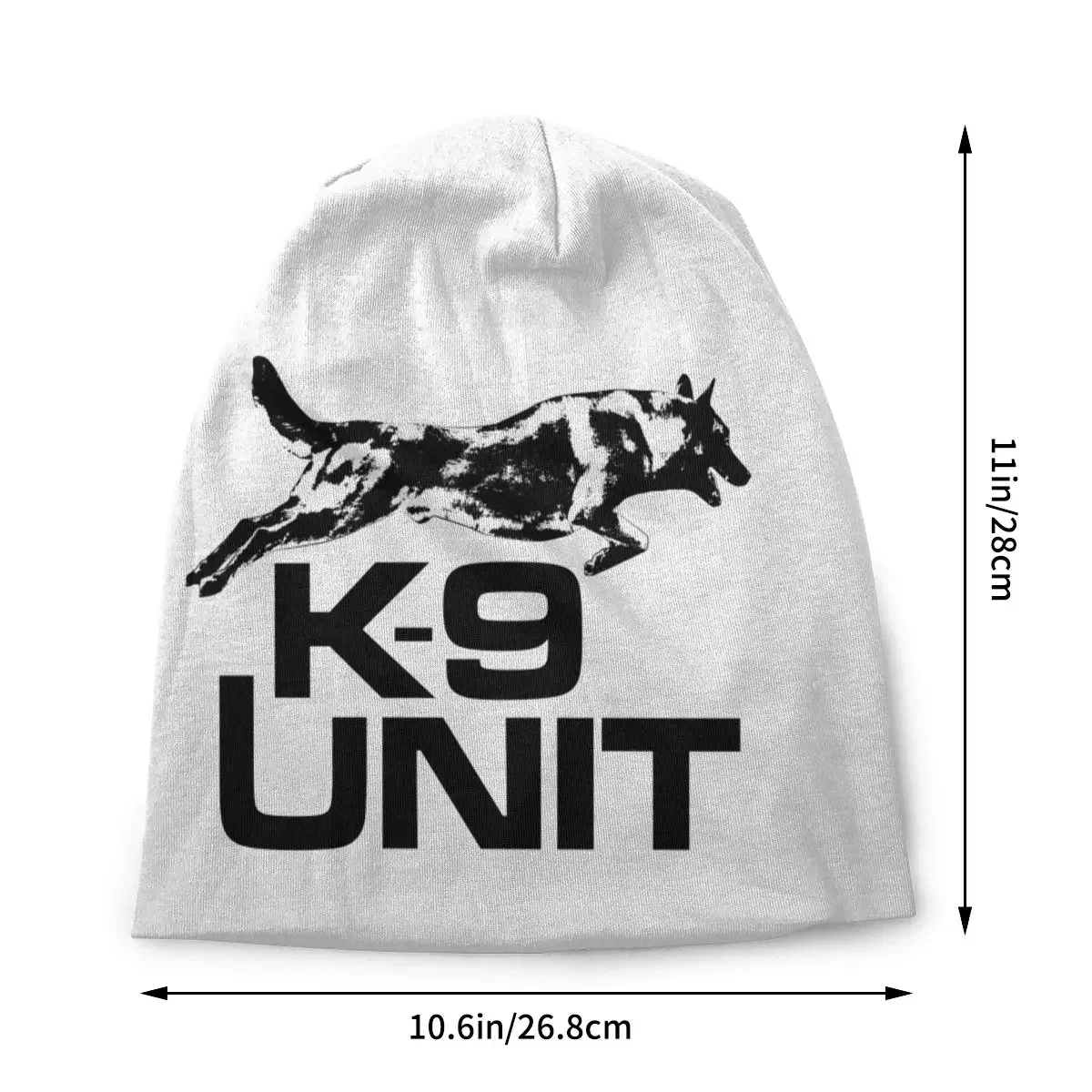 Custom K9 Unit Malinois Bonnet Femme Cool Knit Hat For Women Men Winter Warm Belgian Shepherd Dog Beanies Caps