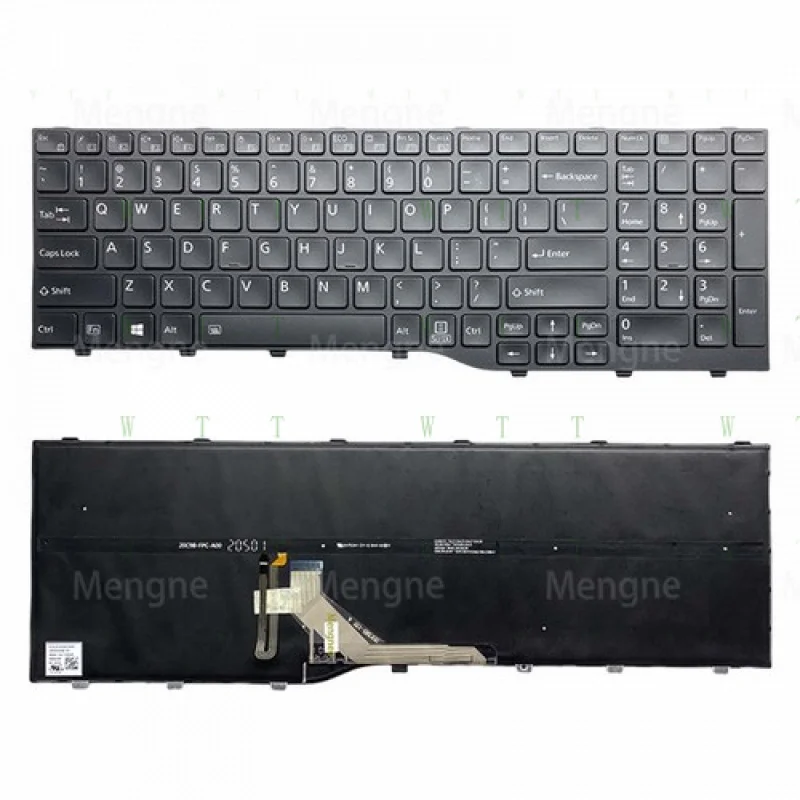 

BB Laptop Keyboard For Fujit s U7510 E5512 U7511 U7512 Black US Backlighht