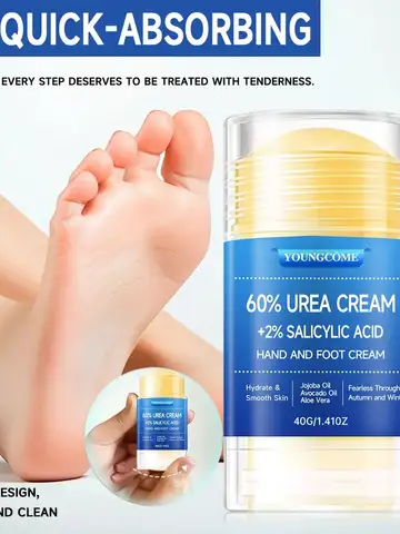 Urea Cream Percent For Feet Plus Salicylic Acid Foot Cream and Hand Cream Maximum Strength with Hyaluronic Acid,Tea Tree