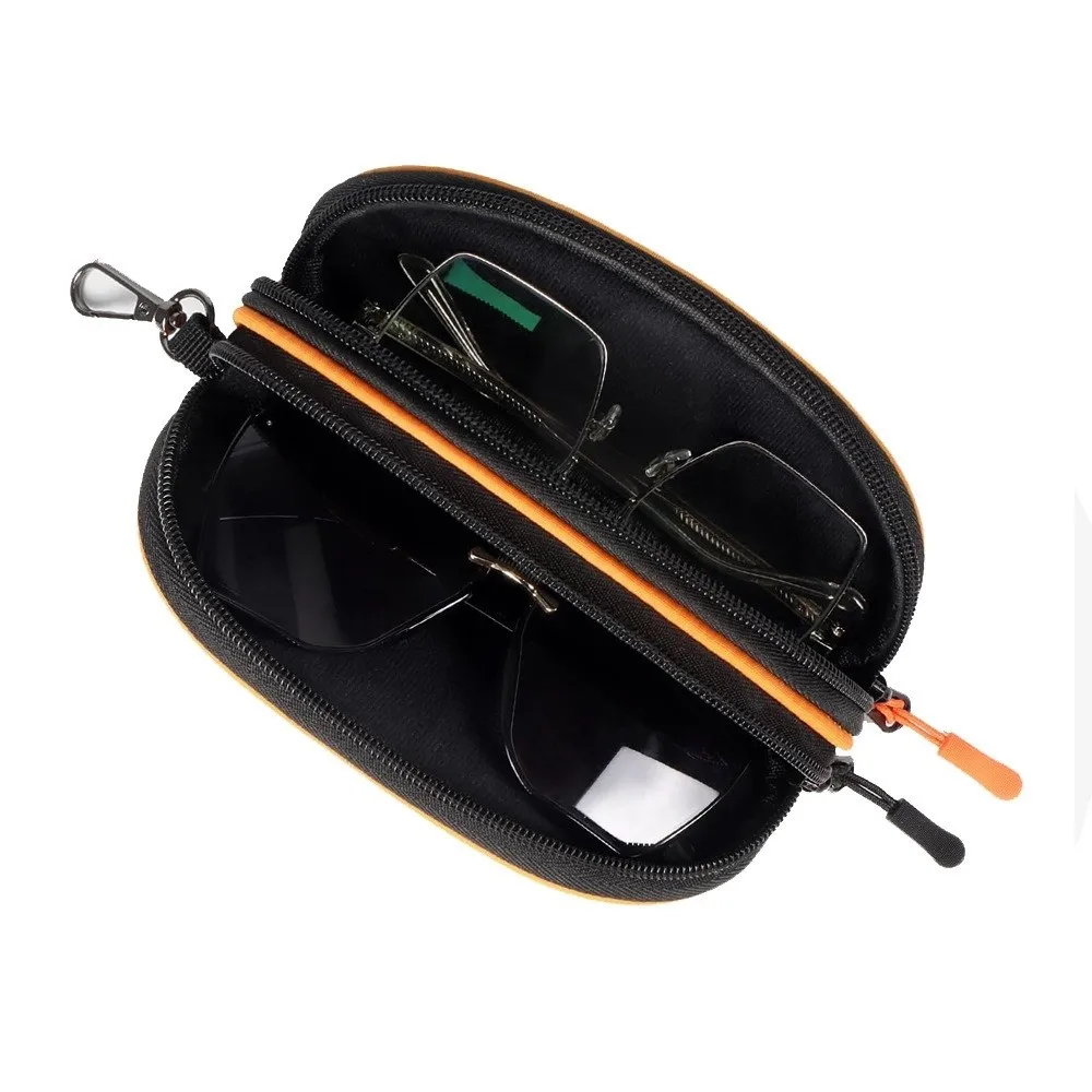 جديد المحمولة طبقة مزدوجة النظارات الشمسية حالة دائم متعددة الوظائف نظارات حقيبة للماء المال الحقيبة المنظم رحلات العمل #4