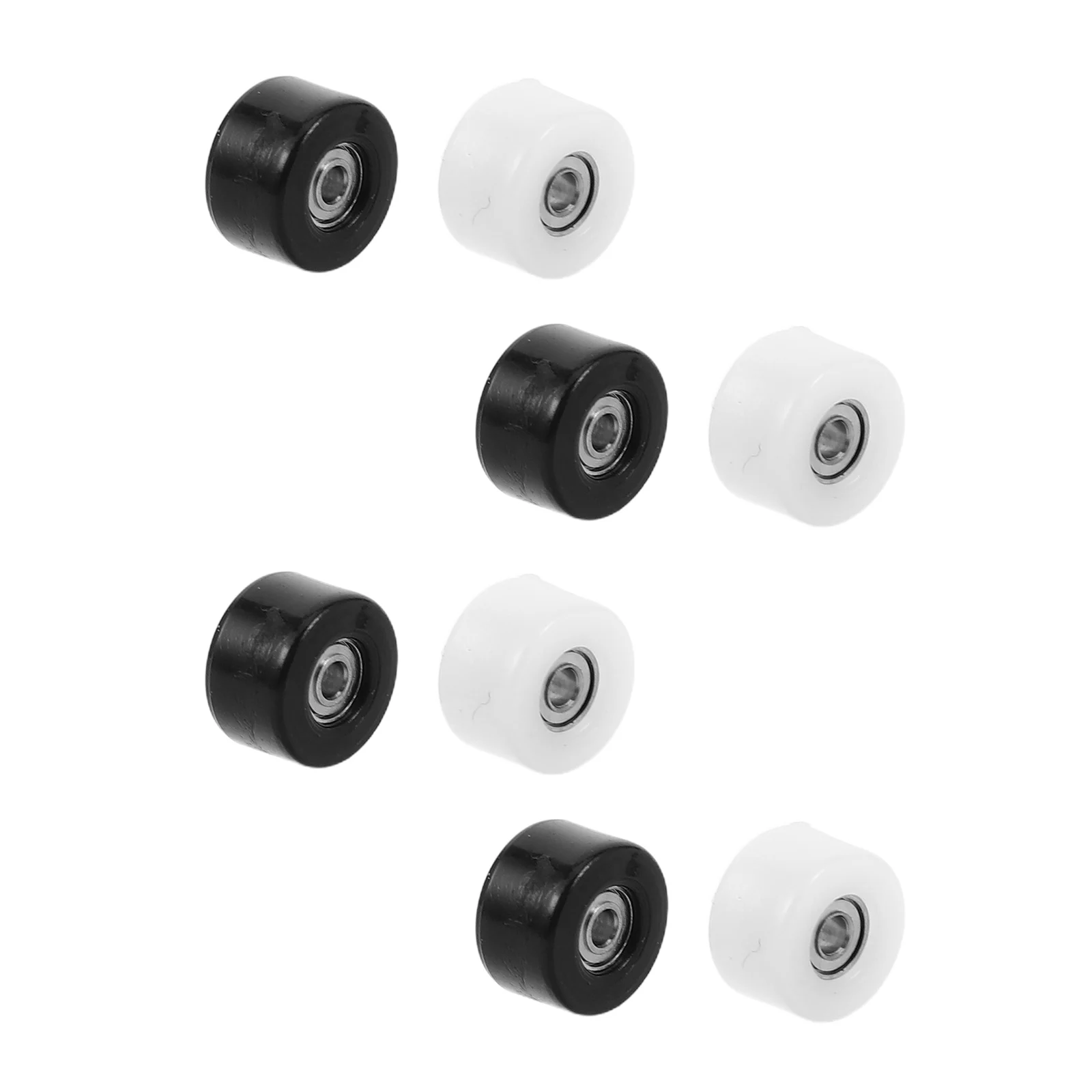 Ruote in metallo da 8 pezzi con cuscinetti per skateboard con le dita, flusso migliorato e precisione, potenziatore delle abilità creative per principianti