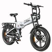 Electric Bike 1200W Powerful Brushless Motor 48V17AH Battery Hydraulic Brake City Electric Bicycle 20*4In Fat Tire Adult E-bike