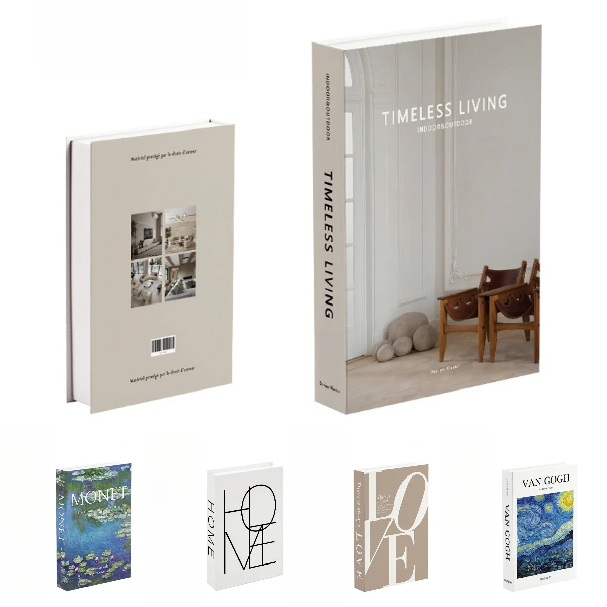 

Paris New York Luxury Decorative Books Home Decor Fake Book Storage Box Shelf Ornament Coffee Table Bedroom Interior Decoration