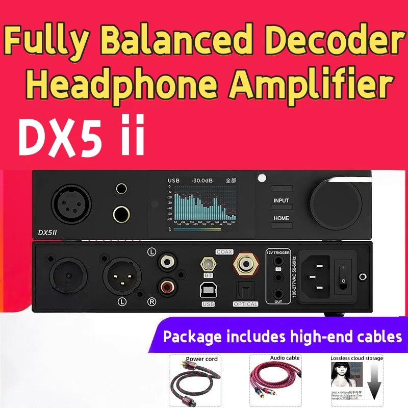 Fully Balanced Digital-to-analog Converter and Headphone Amp Combination Dual ChipES9039Q2M Bluetooth5.1 DSD512 PCM768kHz LDAC
