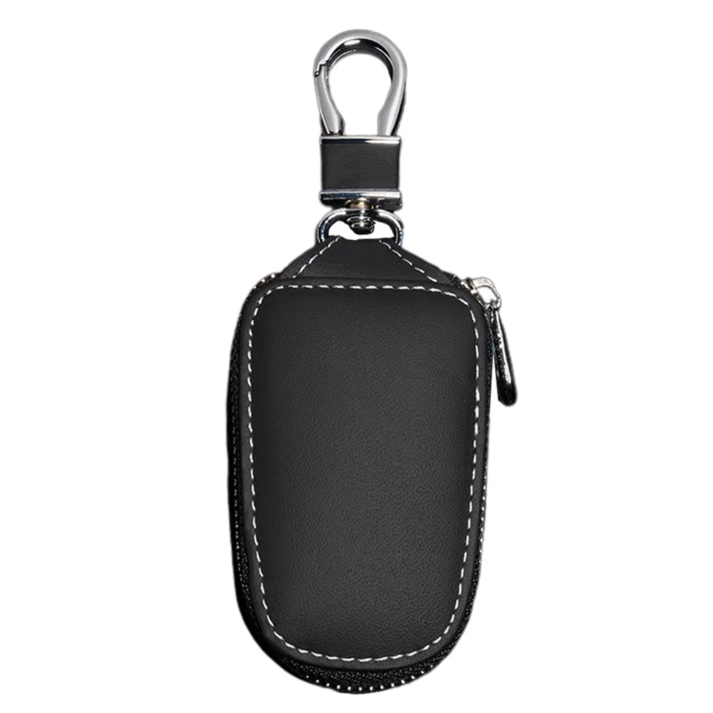 

1Pcs Car Key Holder Hanging Bag Surface Stylish Chic Perfect for All Keys Dust Scratch Protection Black
