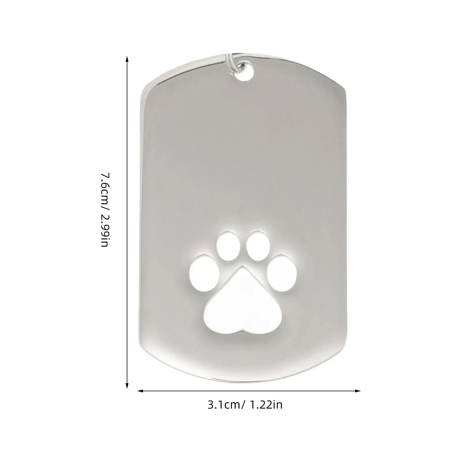 

2 Pcs Love Keychain Ashes Holder Pendant Dog Id Tag Cremation Keepsake Necklace Lettering