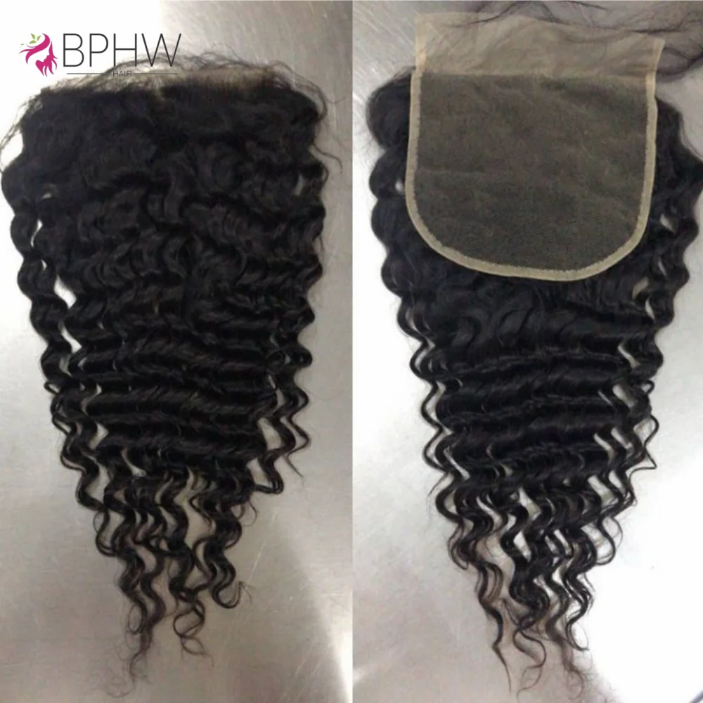 

12A 4x4 Закрытие человеческих волос 20-дюймовая волнистая застежка для женщин Детские волосы Прозрачные бразильские человеческие волосы Кружевная фронтальная застежка
