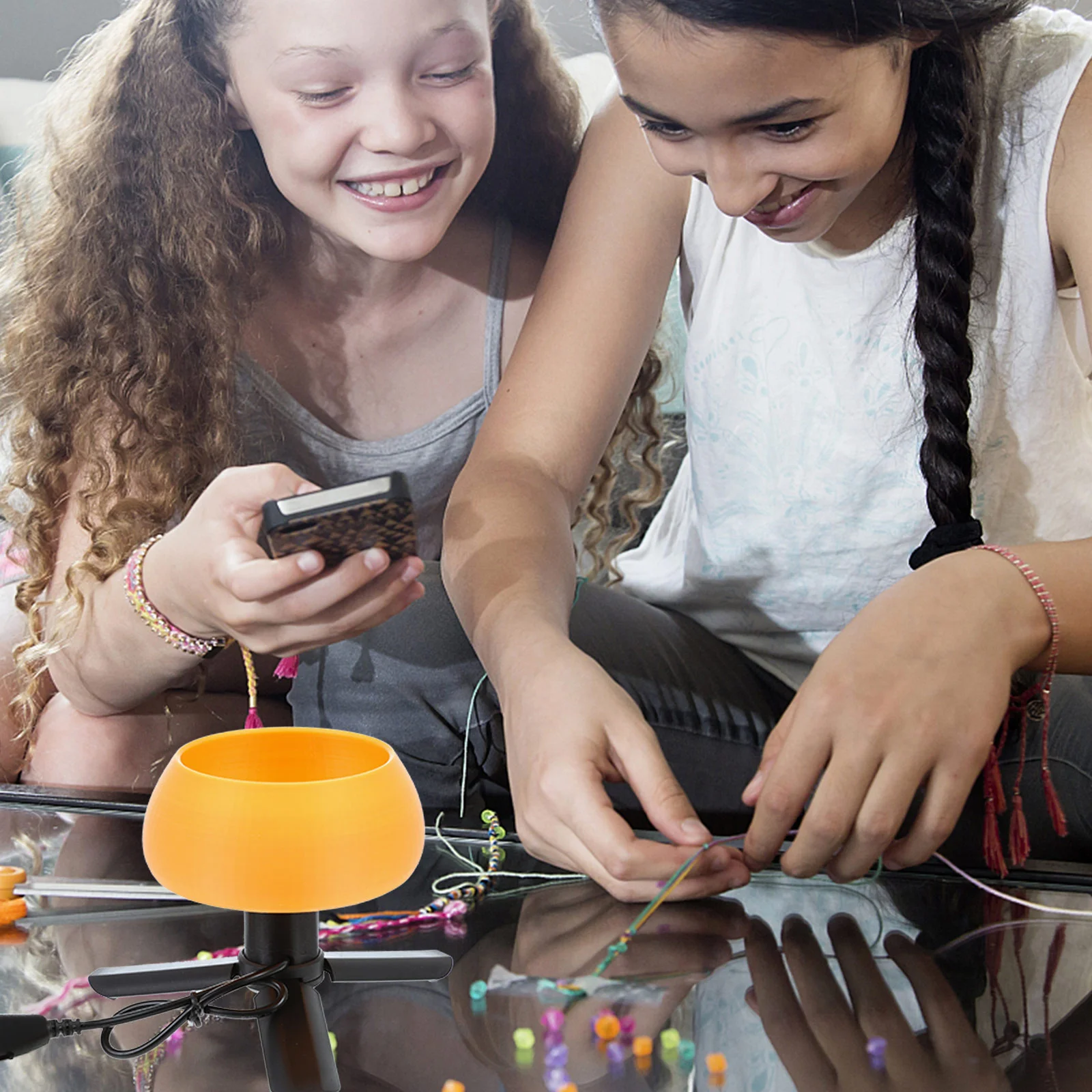 1Set Elektrische Kraal Spinner Kom USB Kralen Tool Efficiënte DIY Kralen Rijgen Kit Sieraden Craft Spinner Kraal Rijgen tool