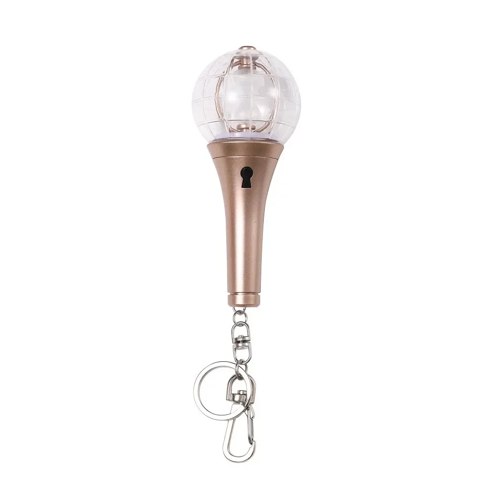 Mini Kpop Ateezed Ver.2 Lightstick Keychain Globe Light Stick قلادة اللعب