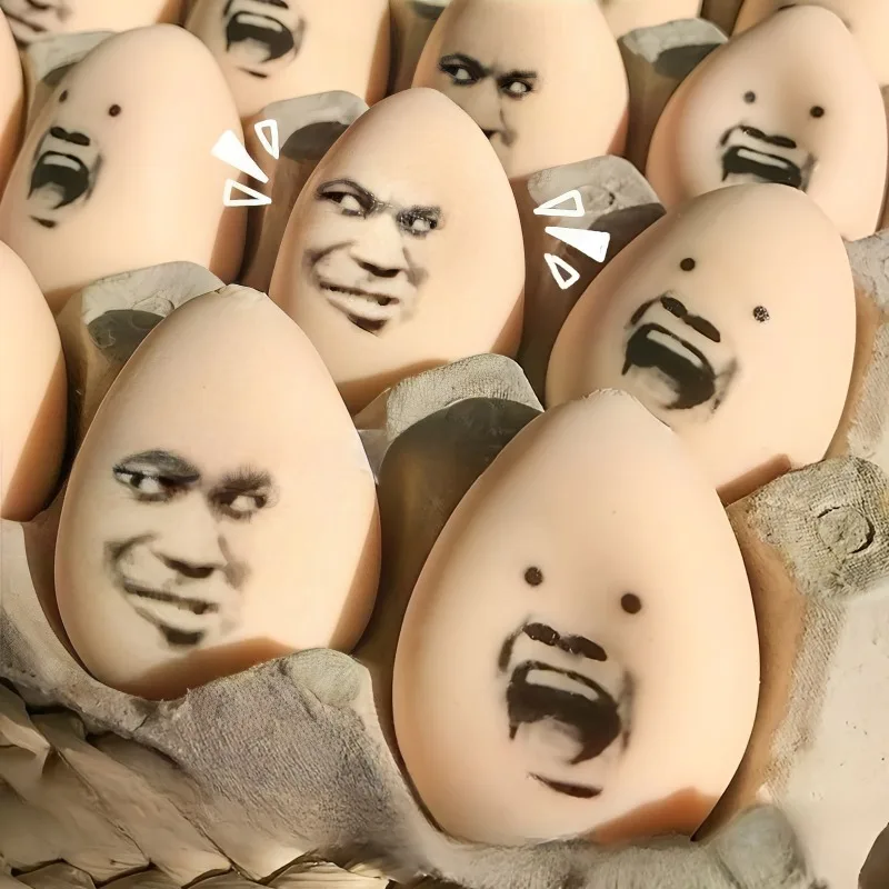 Grappige Uitdrukkingen Ei Zintuiglijke Fidget Speelgoed Langzaam Stijgen Squishy Squeeze Speelgoed voor Kinderen Handoefening Squeeze Kerstcadeaus