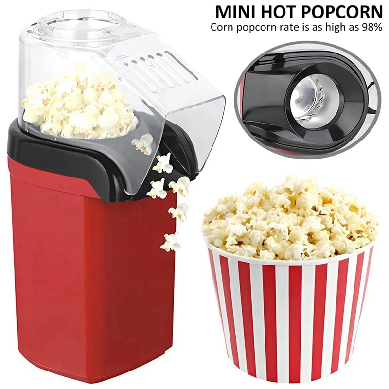 Hot Air Popper,Electric Popcorn Maker Machine With 1200W,Healthy Delicious Snack For Kid Adult Great For Parties-Someday