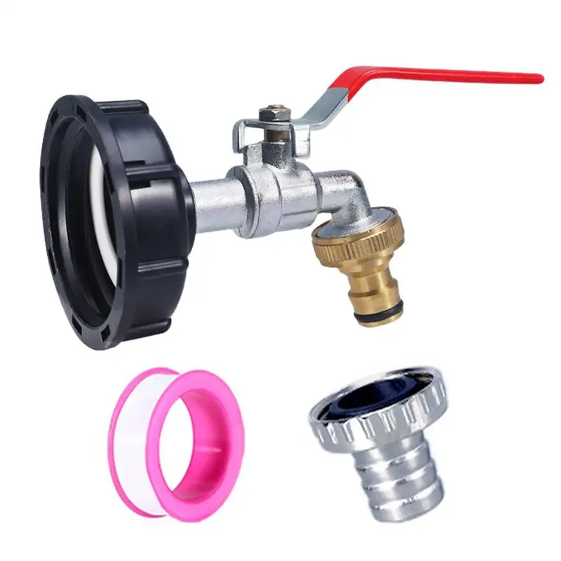 

Water Barrel Spigot Kit Rain Barrel Hose Attachment Replacement Attachment Connector Valve Fitting For Outdoor Overflow Drain