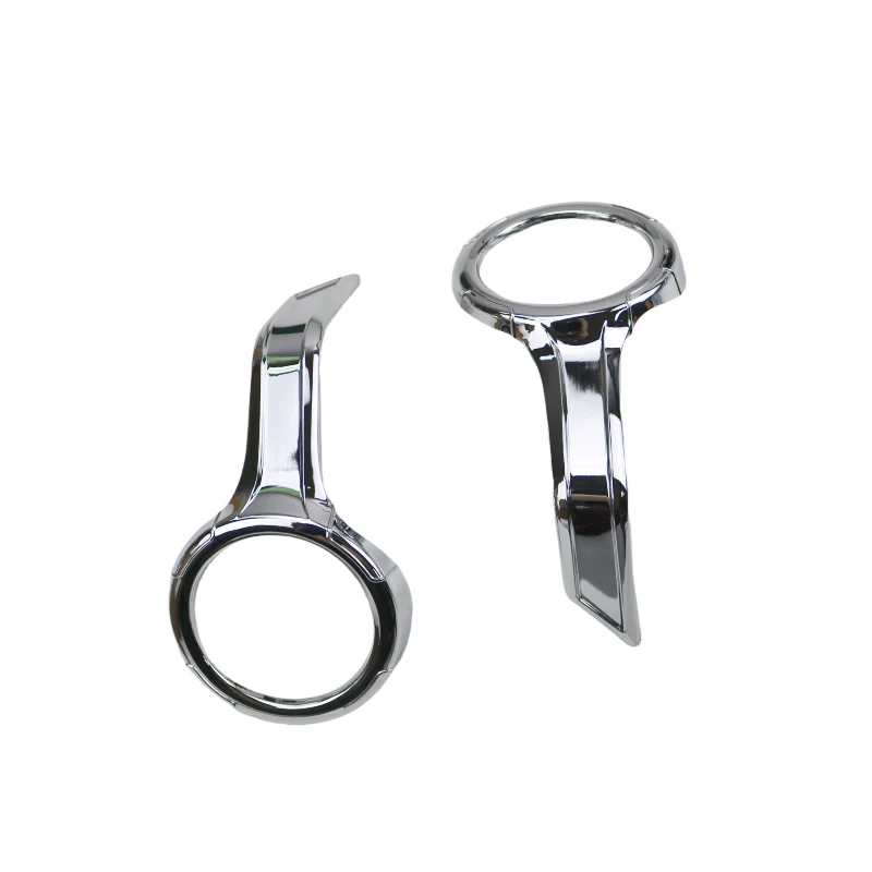 Motorcycle Chrome Front Fog Light Bezel Trim Rings ABS Decor for Honda Gold Wing GL1800 2018 2019 2020 2021
