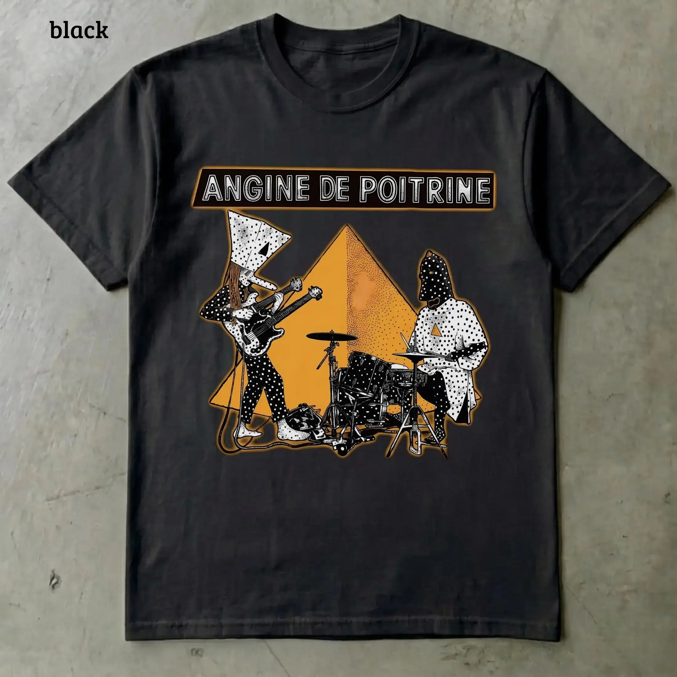 Angine De Poitrine Band Graphic 2026 Print T-Shirt Y2k Rock Punk T Shirts O-Neck Short Sleeve Oversized Popular Tee Unisex