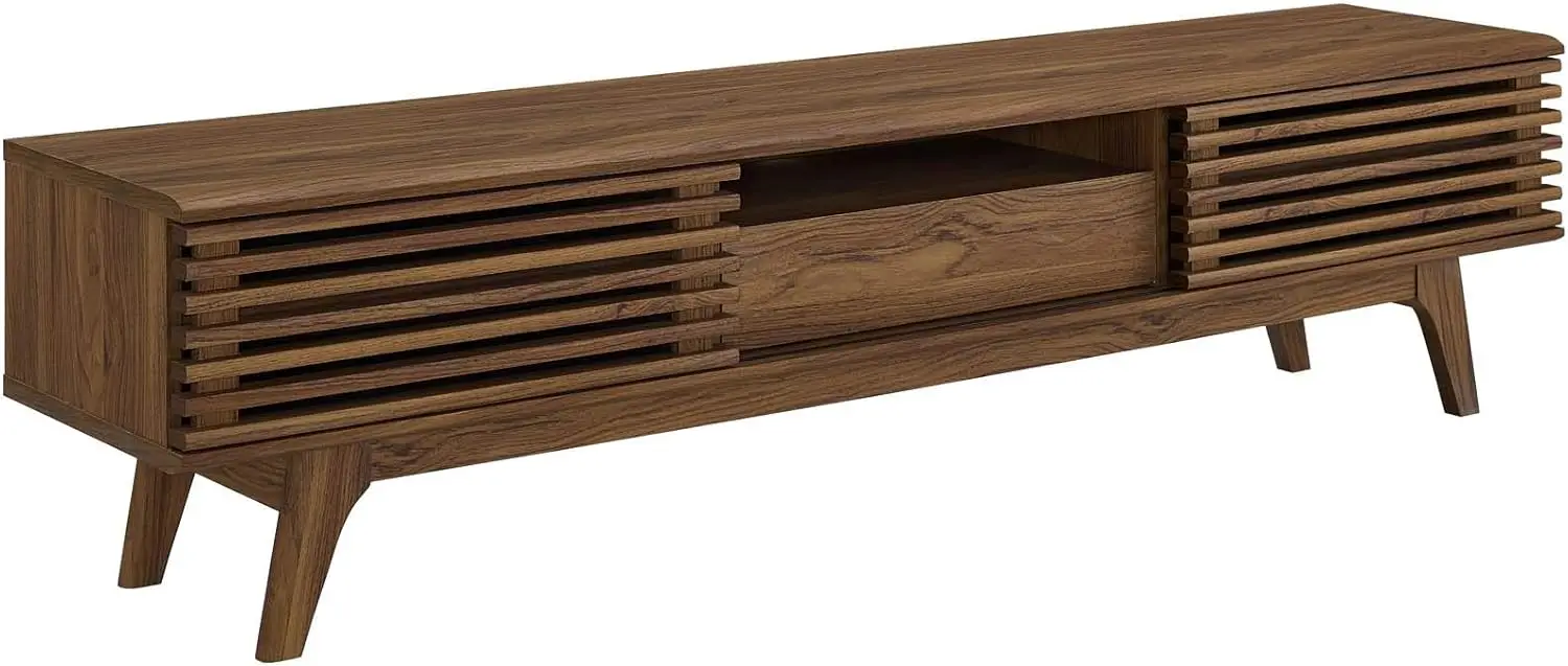 Render 70" Mid-Century Modern Low Profile Entertainment TV Stand