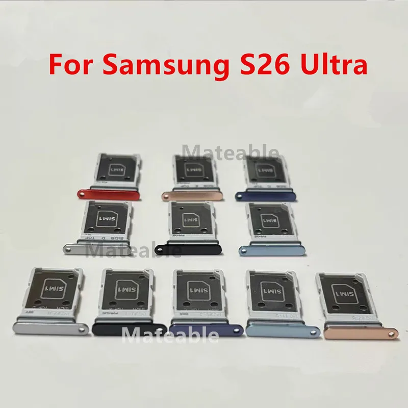 S26Ultra SIM Card Slots For Samsung Galaxy S26 Ultra S948 Dual SIM Tray Adapters Socket Holder Replace Phone Housing Repair Part