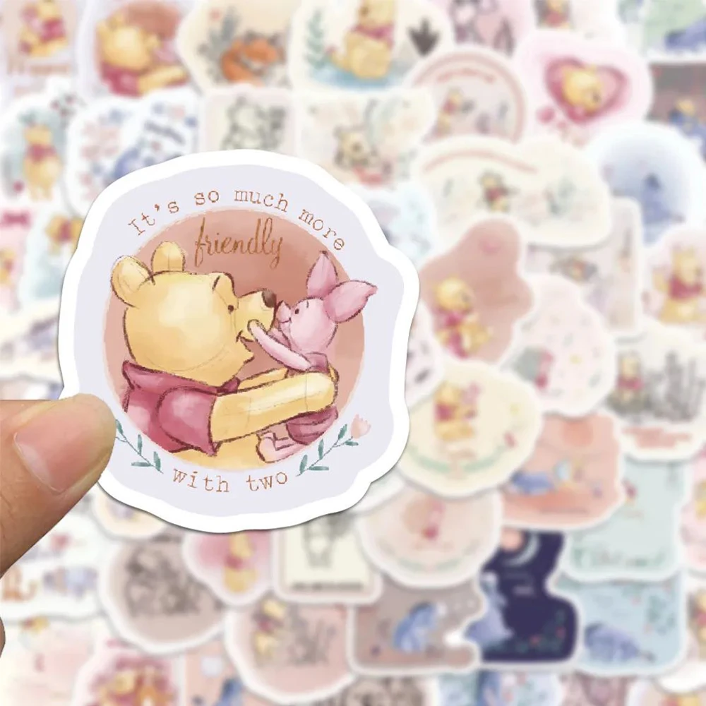 

10/30/50pcs Kawaii Disney Cartoon Winnie The Pooh Graffiti Stickers Cute Little Bear Aesthetic Sticker DIY Phone Suitcase Decals