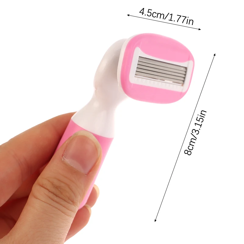 ผู้หญิงมีดโกน 1 ชิ้นสแตนเลสสตีลเคราโกนใบมีดผมบิกินี่ Underarm ต้นขาเครื่องโกนหนวดแบบพกพาโกนหนวด