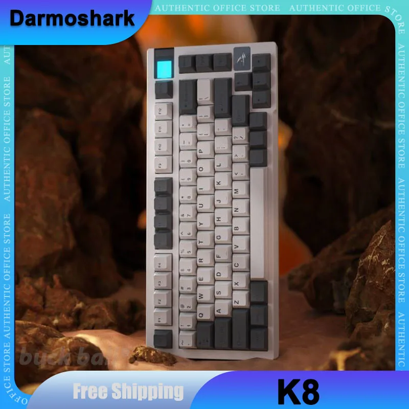 

Darmoshark K8 Mechanical Gamer Keyboard 81Key 3 Mode 2.4G/USB/Bluetooth Wireless Keyboard Hot-Swap RGB Backlight Gaming Keyboard